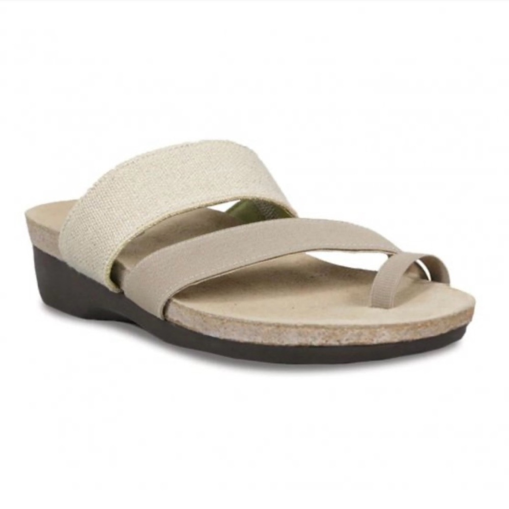 Munro Sandals ARIES-Natural Fabric size 9W NWT